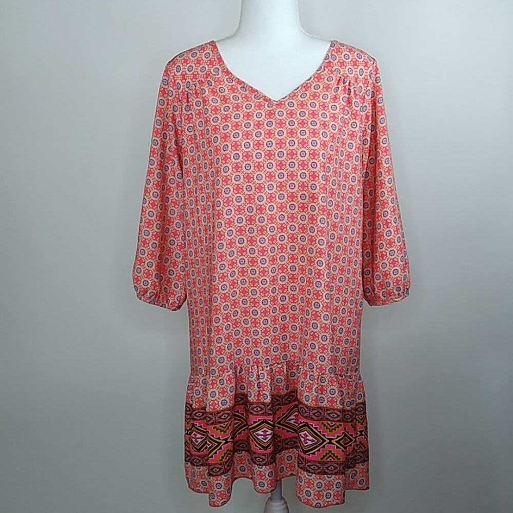 Orange Creek Drop Waist Shift Dress Medium
